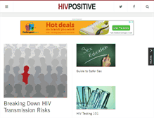 Tablet Screenshot of hivpositive.com